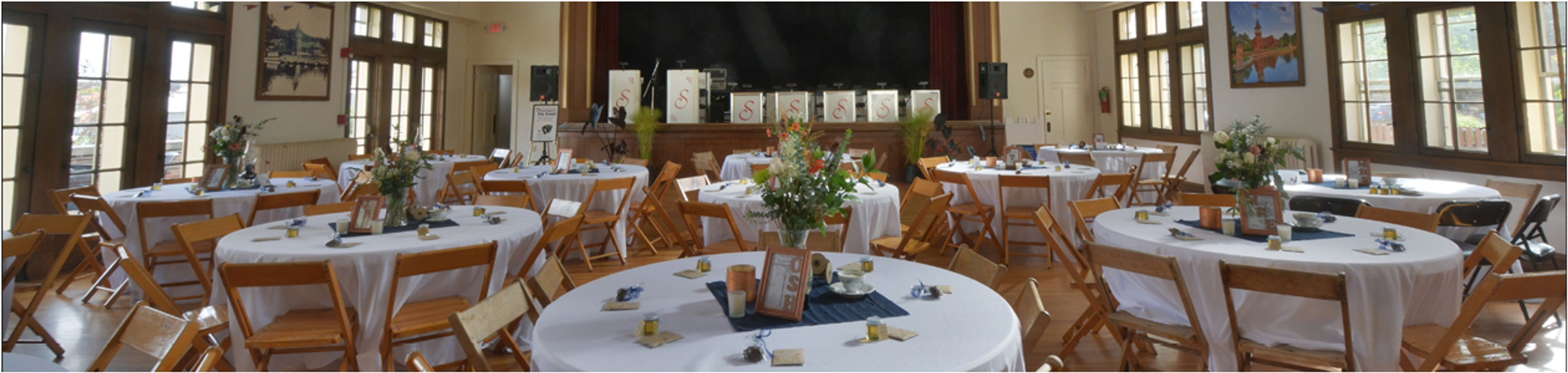Collins Auditorium, an event space at Baker Community Center