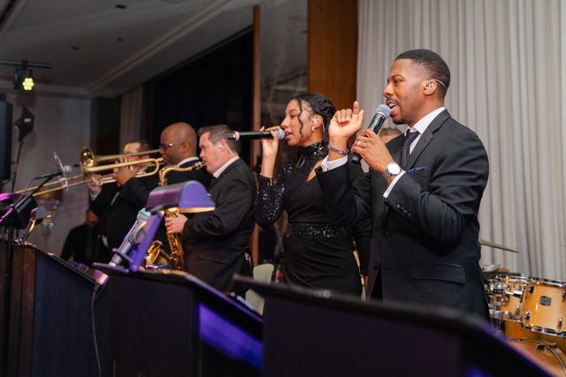 Featured photo from A Sophisticated Wedding Featuring Energetic Live Music and Soft Blue Tablescapes at The Ritz-Carlton