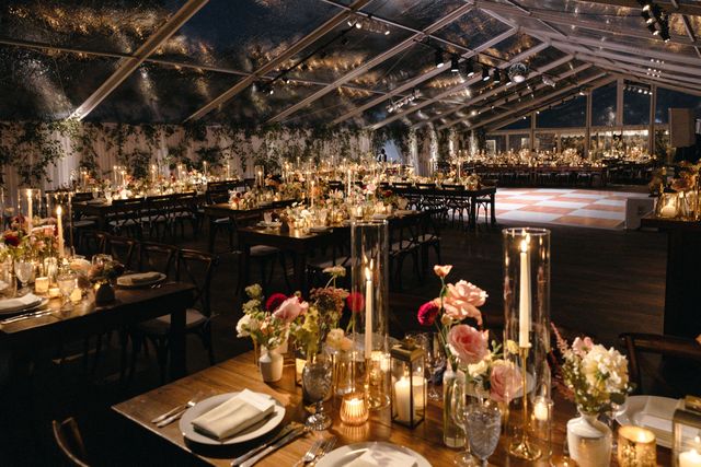 Featured photo from A Vermont Fall Wedding Featuring Golden Foliage and a Glowing Tented Reception