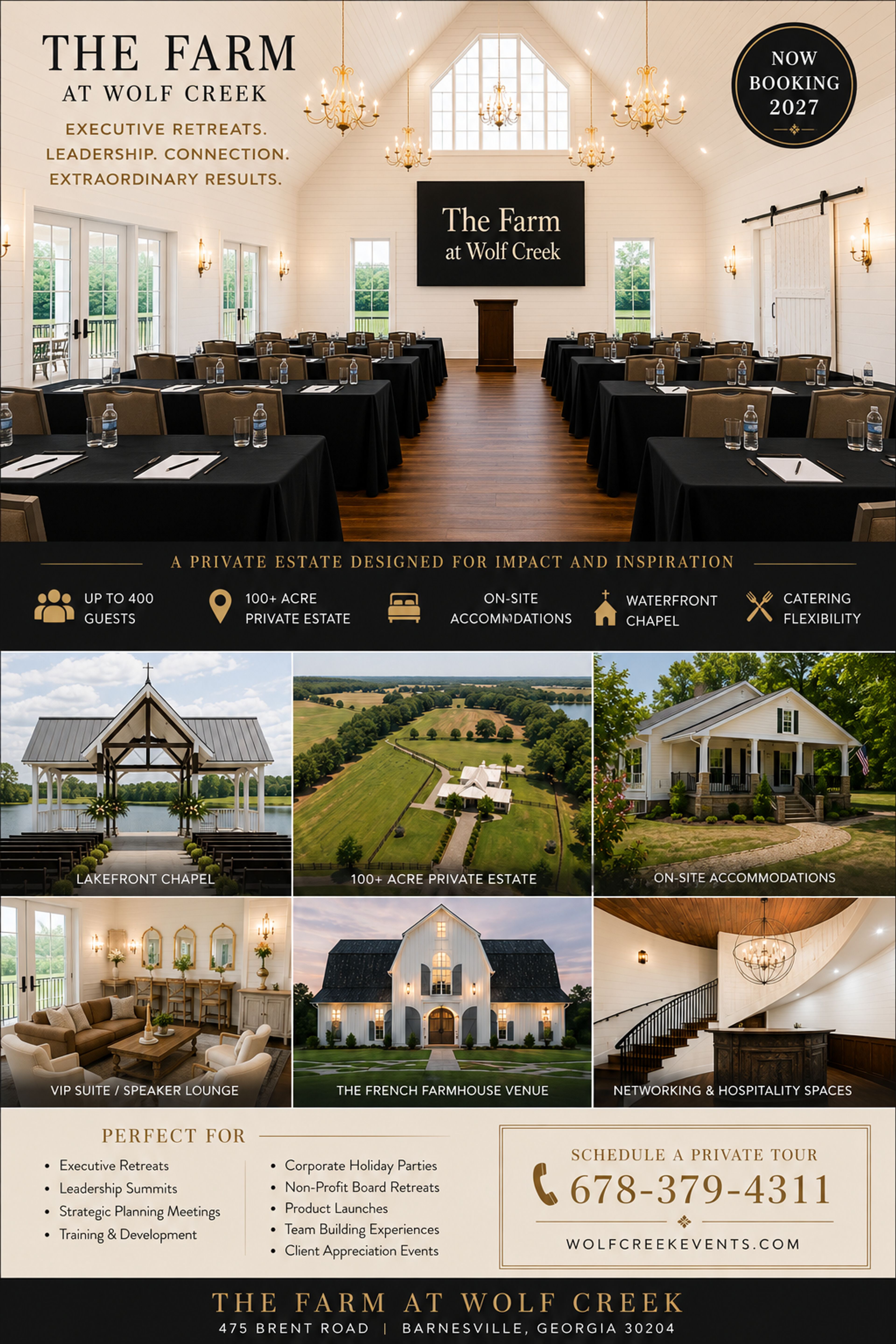 WC, an event space at The Farm at Wolf Creek