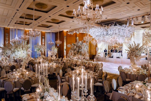 Featured photo from Inside This Peninsula Chicago Wedding with Grand Ballroom Details and Romantic White Florals