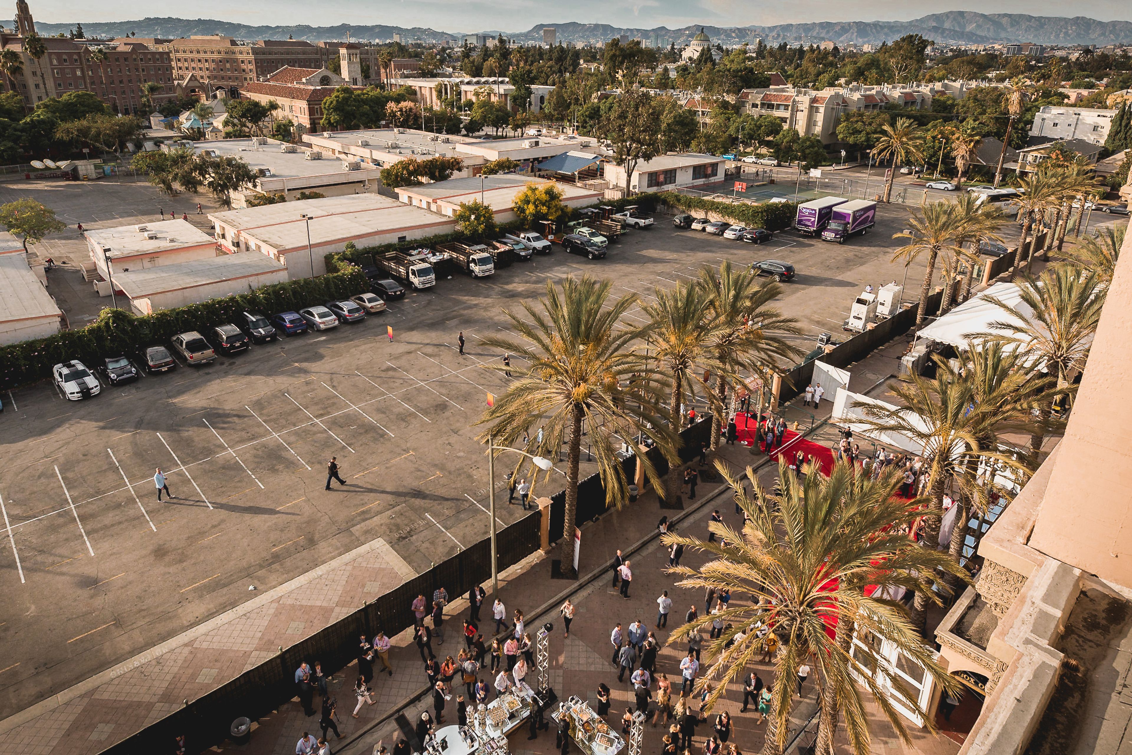 Shrine West Lot and Royal Street, an event space at Shrine Auditorium and Expo Hall