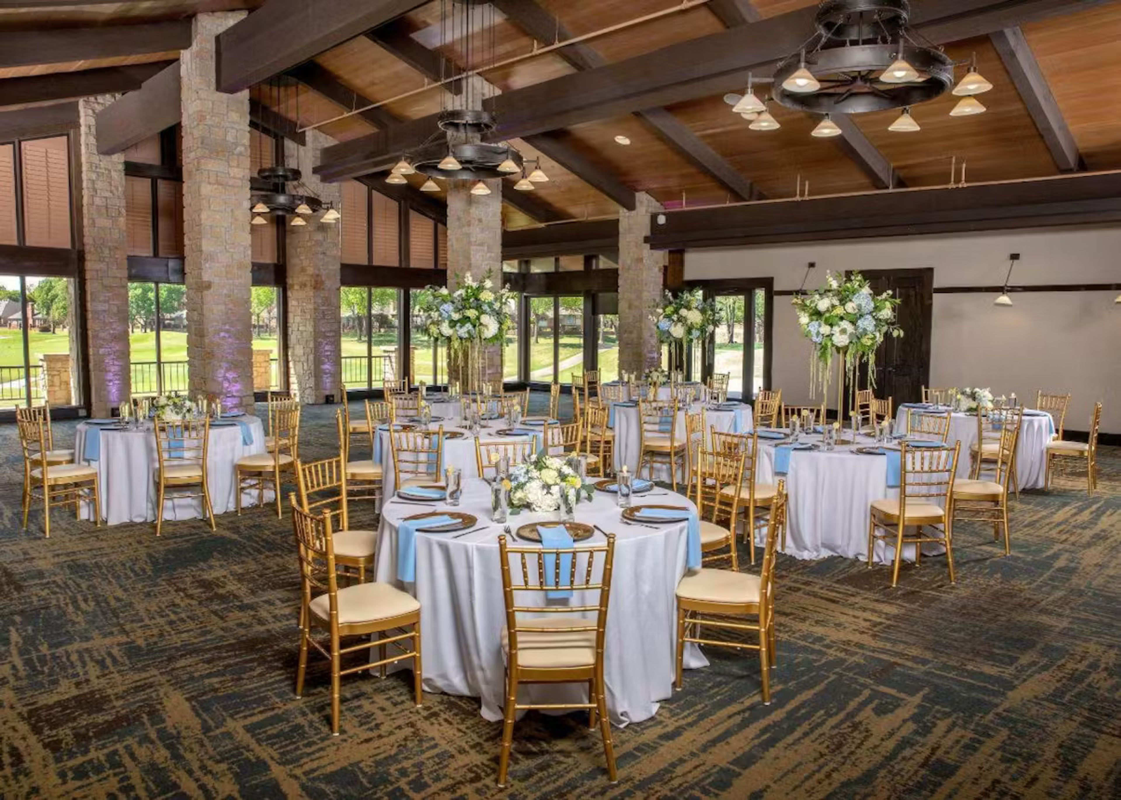 The Hills Clubhouse Ballroom, an event space at Stonebridge Ranch Country Club