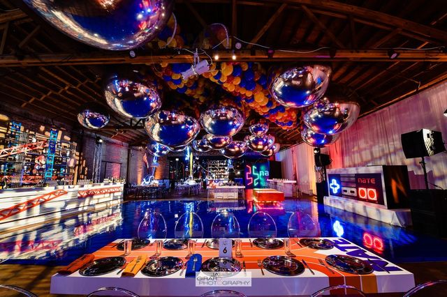 Featured photo from Level Up This Bar Mitzvah in Chicago with Retro Arcade Details and Pixel-Inspired Decor