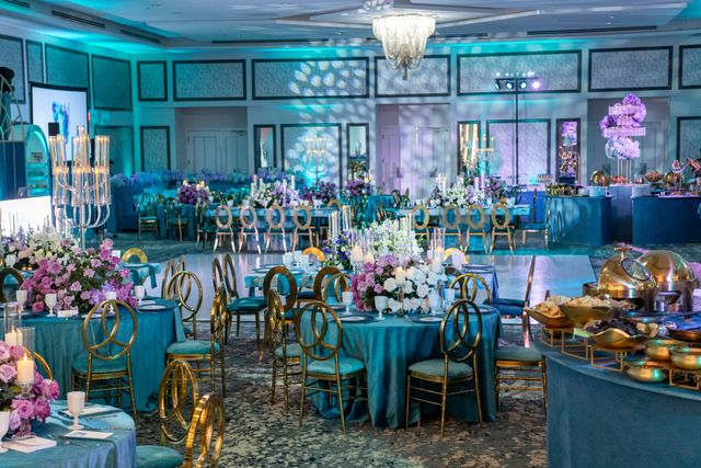 Featured photo from A Bar Mitzvah Highlighting Aqua-Toned Installations and Dynamic Spaces
