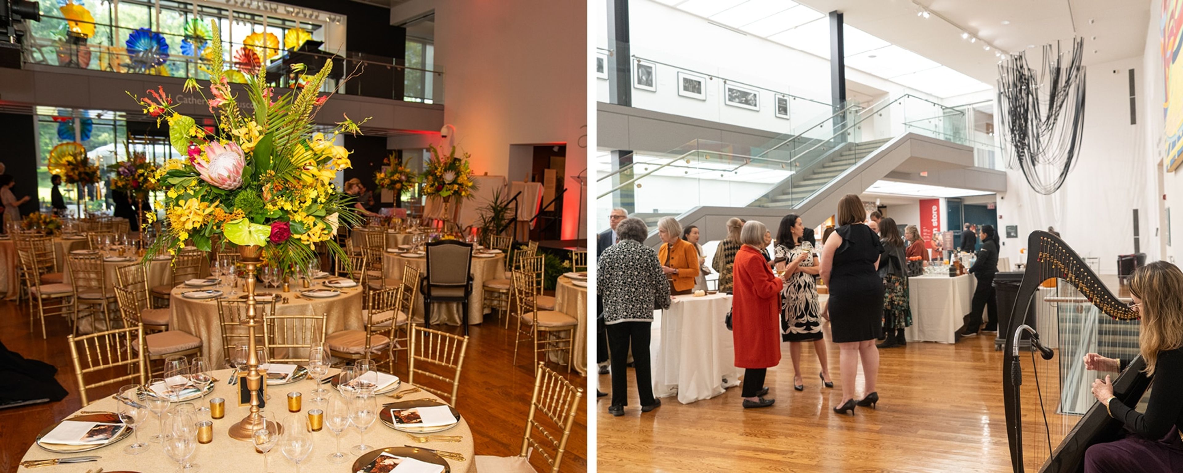 East Court, an event space at Delaware Art Museum