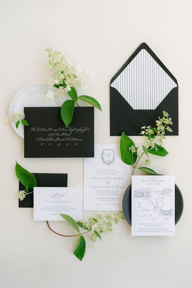 Featured photo from A Chic Black & White Fête with Waterfront Views