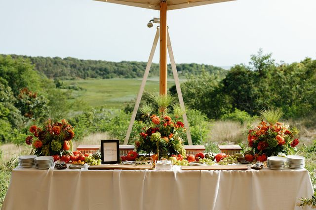 Featured photo from See This Boston Wedding Styled with Abundant Food Displays and Polished Service Moments