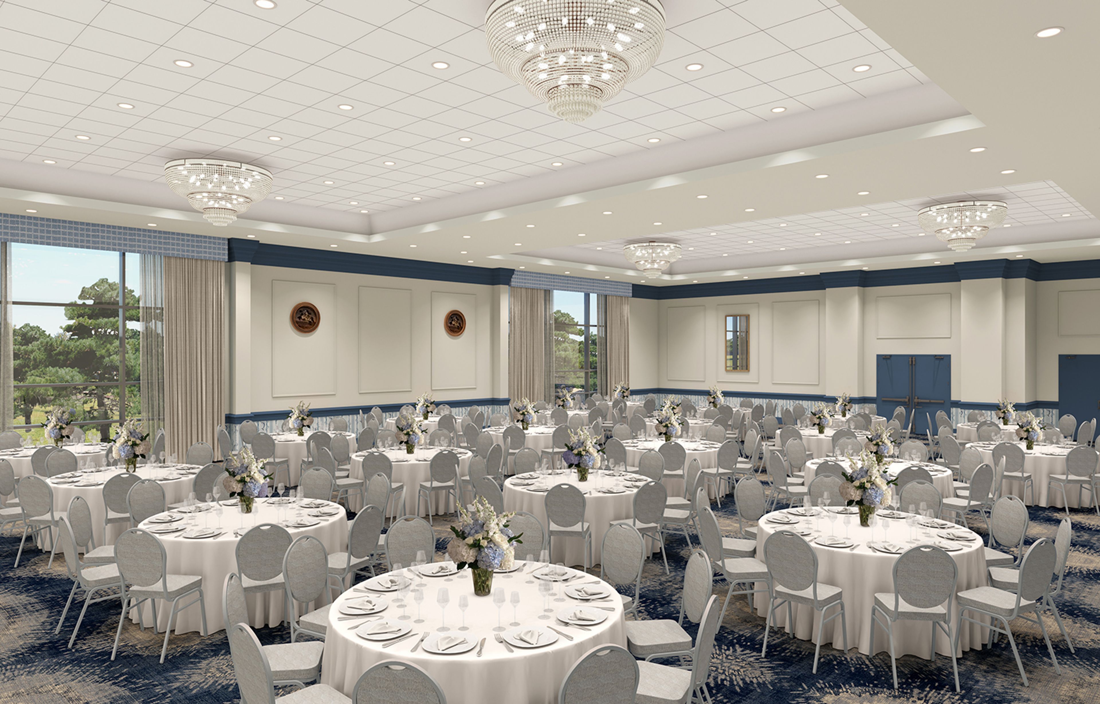 Atlantic Ballroom, an event space at Ashore Resort & Beach Club