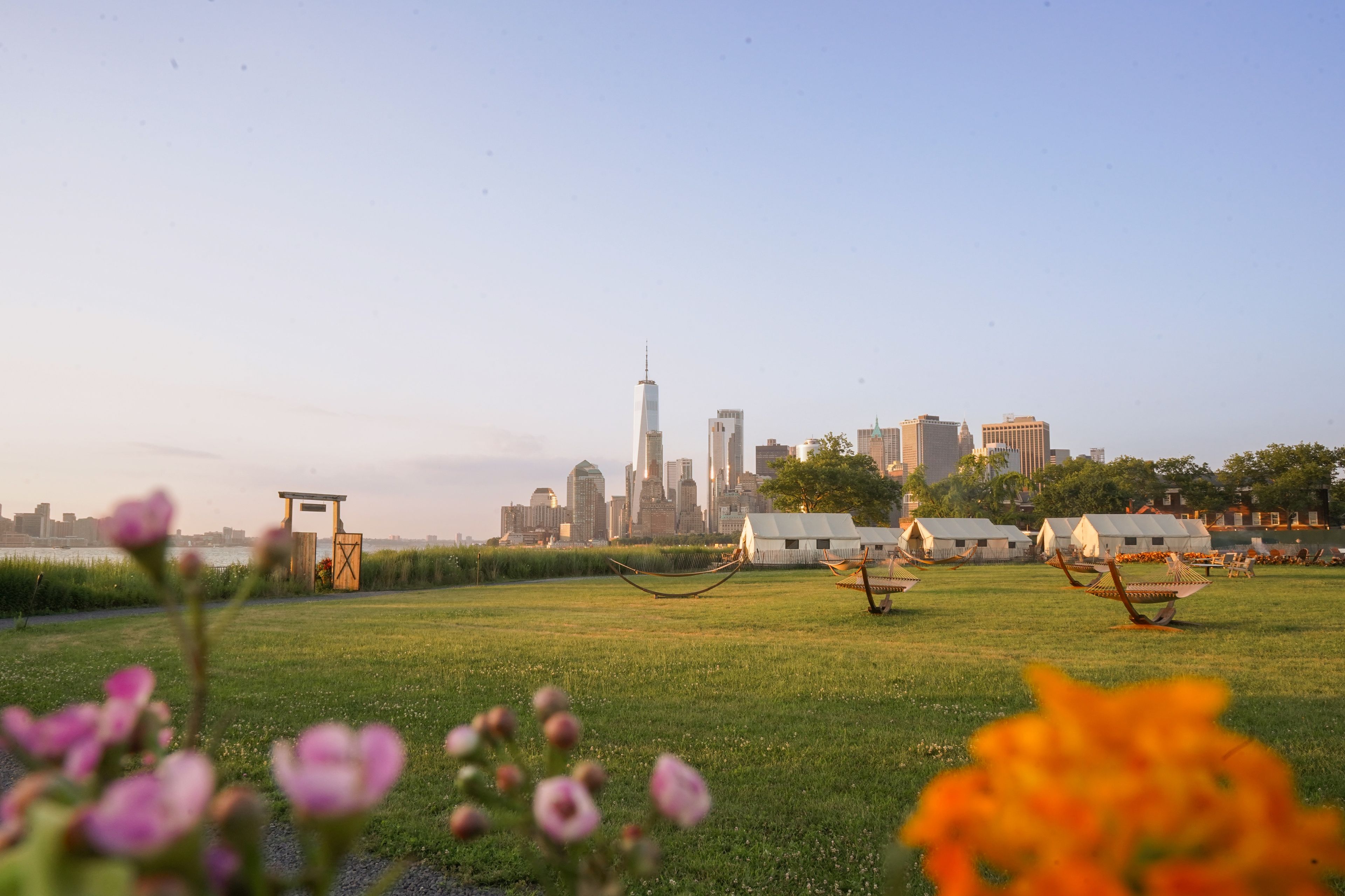 The Great Lawn, an event space at Collective Retreats Governors Island