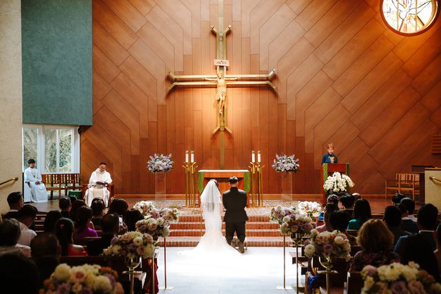 Featured photo from Multicultural Romantic Church Wedding with Soft Pastel Details