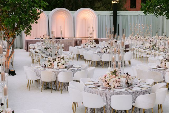 Featured photo from Step Into This Los Angeles Wedding Framed by Blush Floral Meadows and Floating Candle Columns