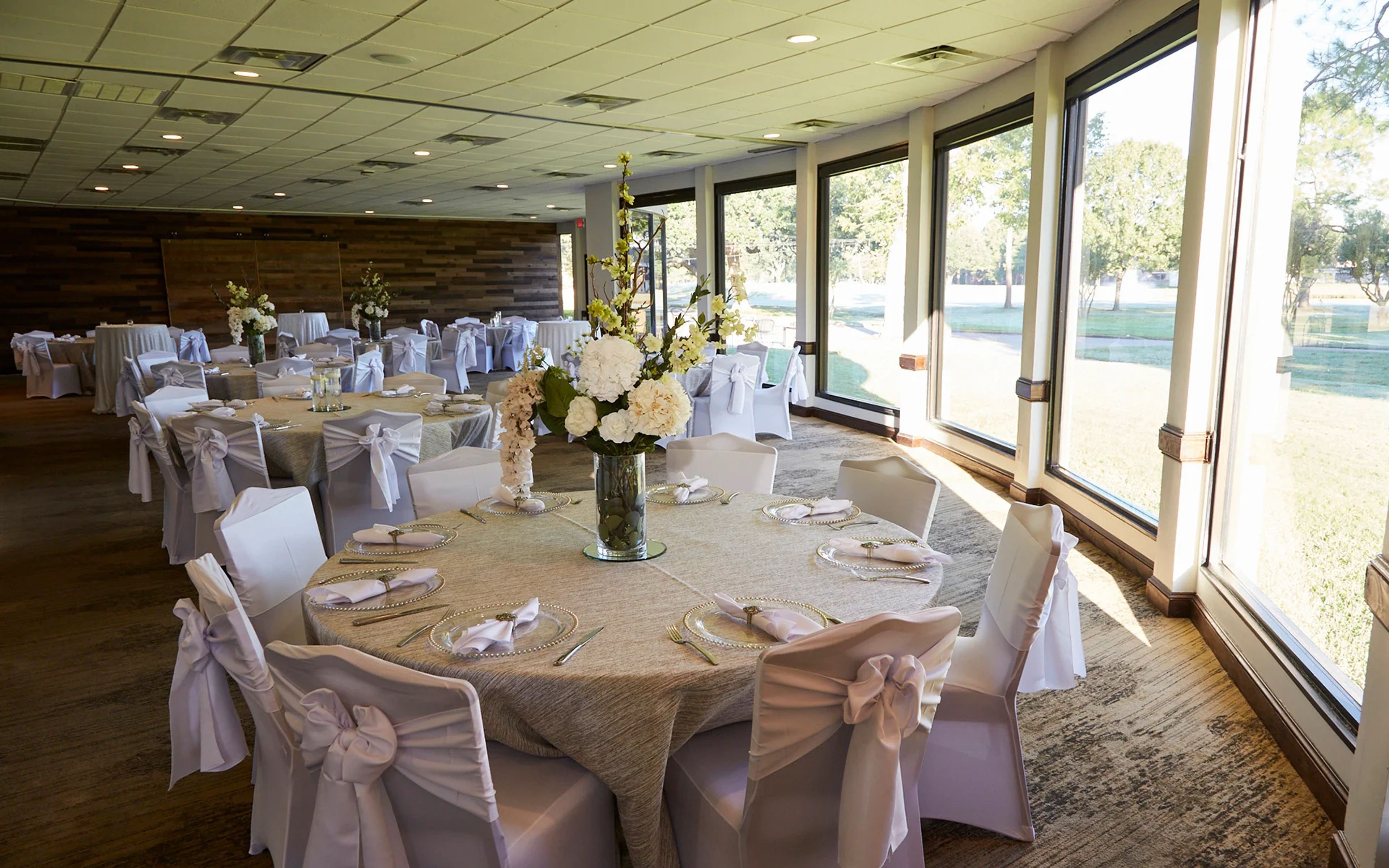 Terrace Room, an event space at Hearthstone Country Club