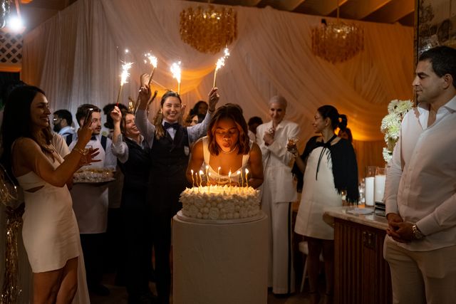 Featured photo from Inside this Chic Birthday Celebration at ZZ’s Club with Champagne Towers and Golden Glow