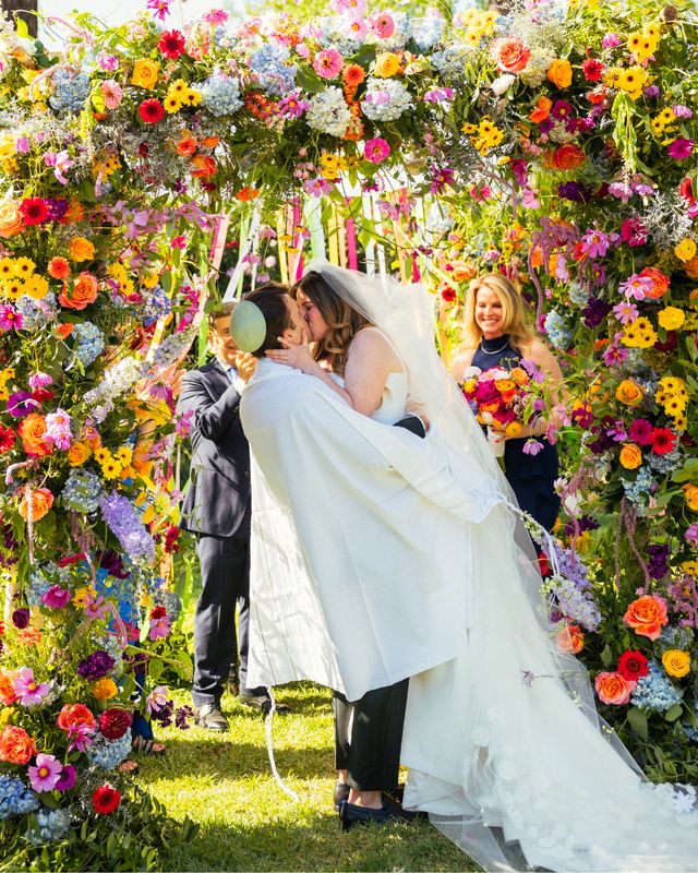 Featured photo from Bohemian Psychedelic Colorful Themed Wedding
