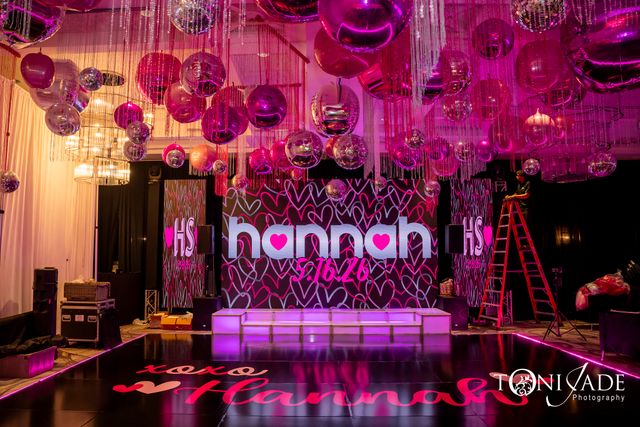 Featured photo from Celebrate This Glamorous Bat Mitzvah with Vibrant Pink Florals and Shimmering Disco Details in Florida