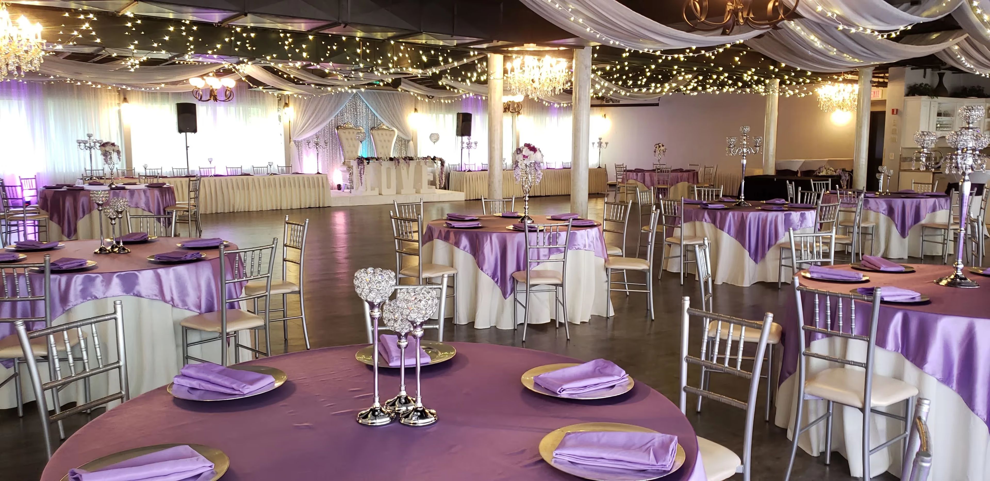 Athena Ballroom, an event space at Jupiter Gardens Event Center