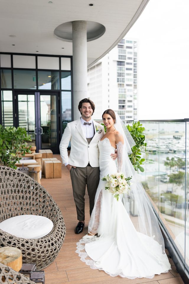 Featured photo from Stephanie and Nick's Sophisticated and whimsical wedding at The Ben, WPB
