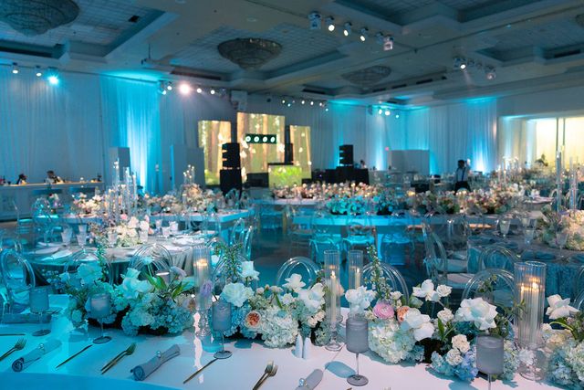 Featured photo from Step Into this Aventura Wedding Illuminated by Blue Lighting and Garden-Inspired Florals