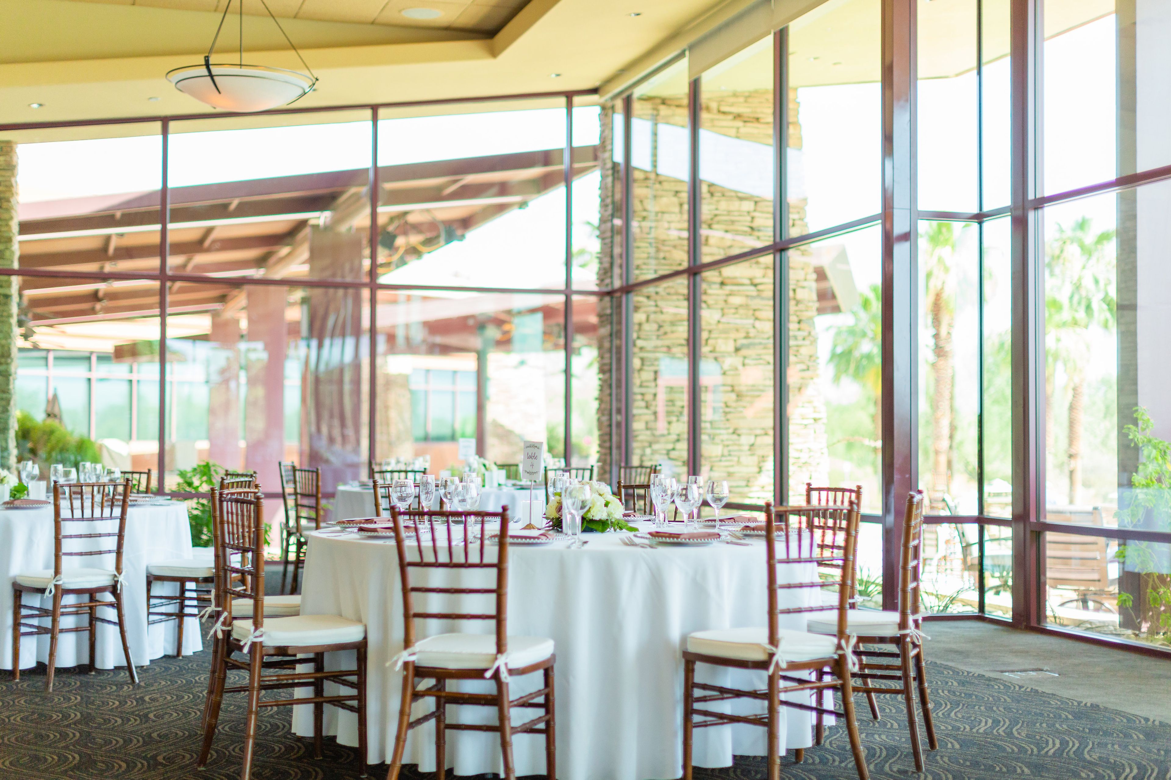Firecliff Dining Room, an event space at Desert Willow Golf Resort