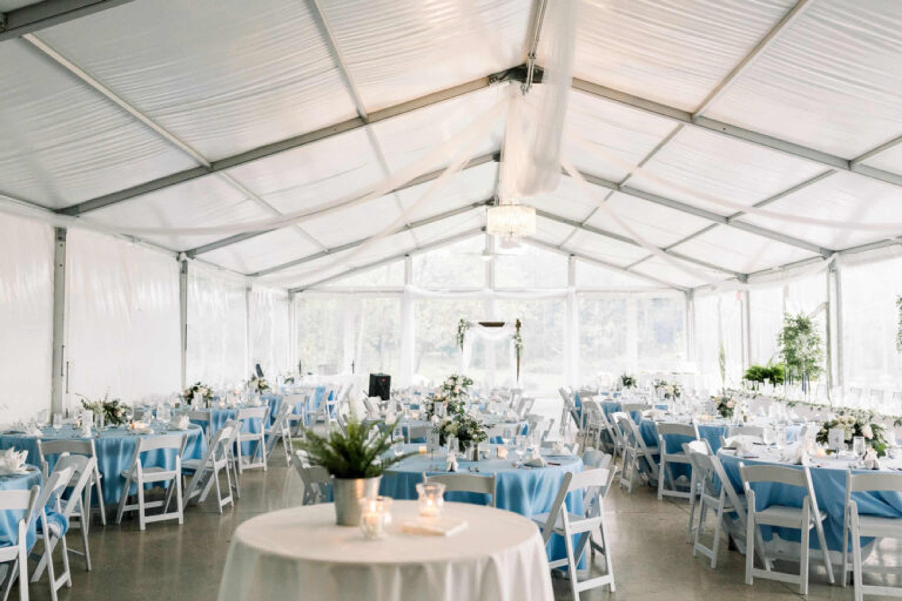 Outdoor Pavilion, an event space at Quail Ridge Golf Club
