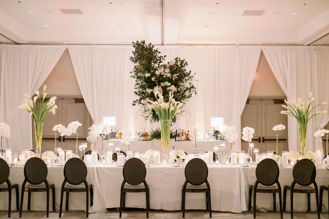 Featured photo from Witness This Refined Wedding at Four Seasons Hotel with Lush White Blooms and a Monogrammed Dance Floor