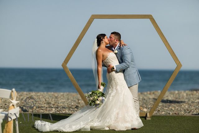 Featured photo from Celebrate this Blue-Toned Celebration with Nautical Charm and Ballroom Style at Oceanview of Nahant