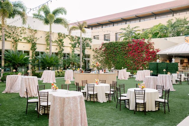Featured photo from Celebrate This Open-Air Rehearsal Dinner in West Palm Beach with Courtyard Cocktails and Outdoor Design