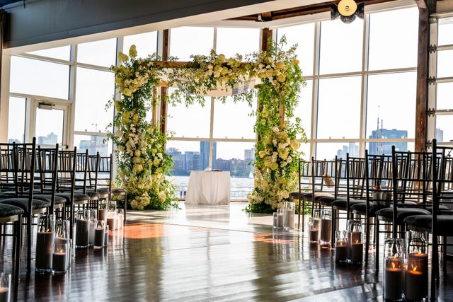 Featured photo from Witness This Refined Wedding at The Lighthouse with Cascading Greenery and a Light-Filled Ceremony Setting