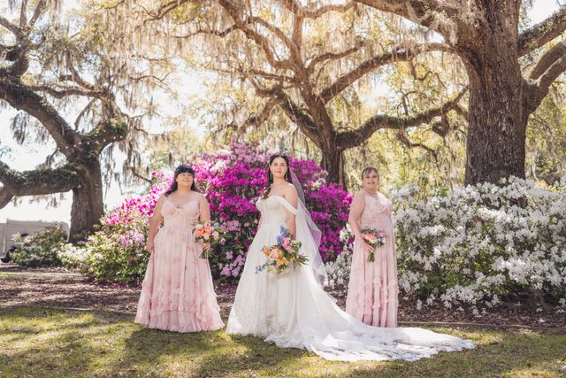 Featured photo from Explore This Garden Wedding Set Beneath Oak Canopies and Organic Blooms at Wingate Place