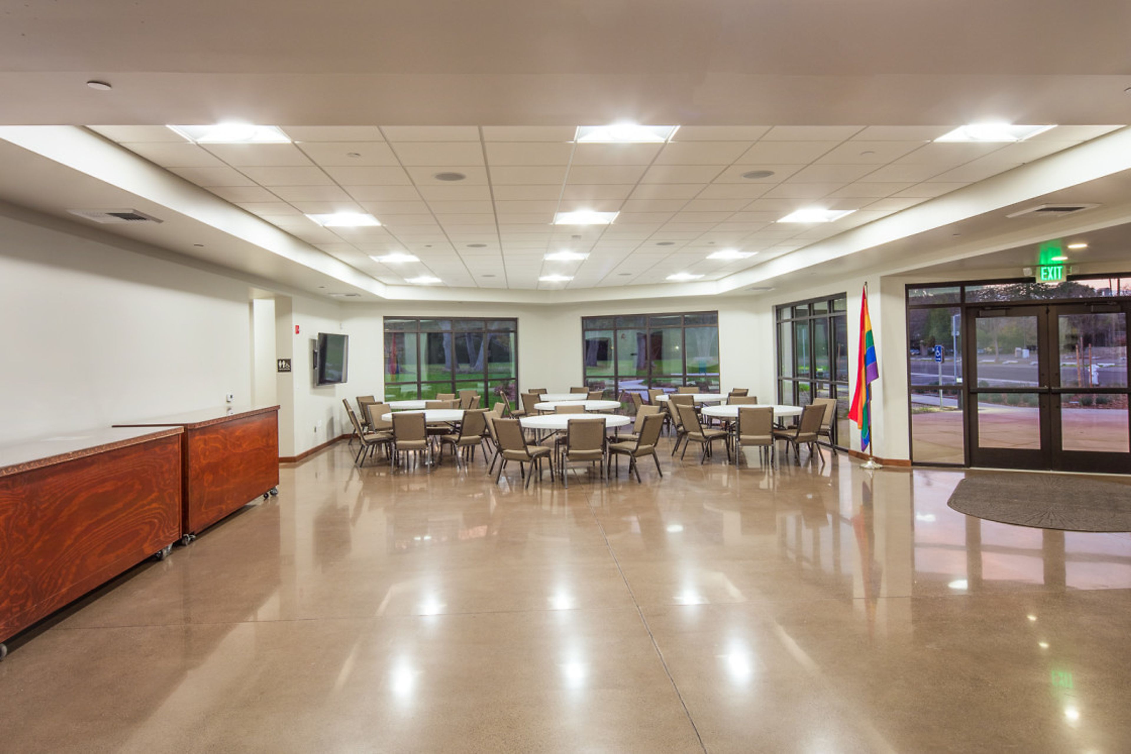 Welcome Hall, an event space at Unitarian Universalist Society Sacramento