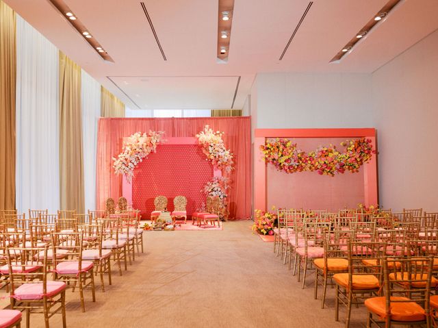 Featured photo from Discover This Philadelphia Ballroom Wedding with Lush Floral Styling and Festive South Asian Traditions